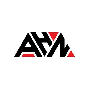 AHN triangle letter logo design with triangle shape. AHN triangle logo design monogram. AHN triangle vector logo template with red color. AHN triangular logo Simple, Elegant, and Luxurious Logo...