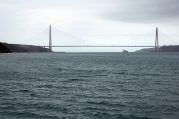 Istanbul, Turkey: The Yavuz Sultan Selim Bridge is the third bridge to span the Bosphorus near Istanbul. The bridge was officially opened to traffic in 2016.