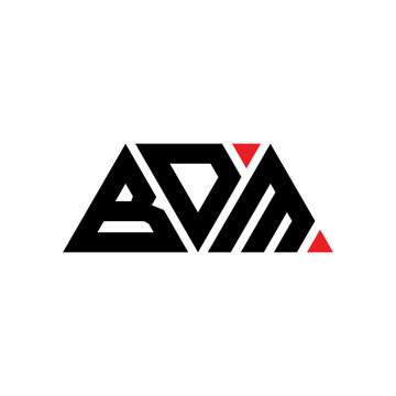 BDM triangle letter logo design with triangle shape. BDM triangle logo design monogram. BDM triangle vector logo template with red color. BDM triangular logo Simple, Elegant, and Luxurious Logo...