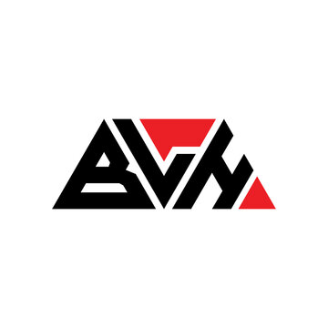 BLH triangle letter logo design with triangle shape. BLH triangle logo design monogram. BLH triangle vector logo template with red color. BLH triangular logo Simple, Elegant, and Luxurious Logo...