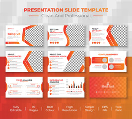 Creative business presentation template, modern company information layout design