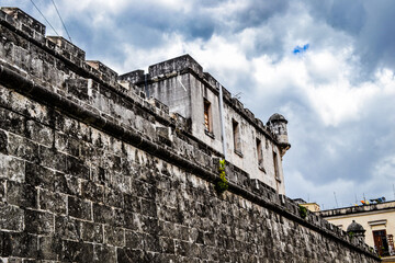 Fototapeta na wymiar Old castle building in Havana Cuba