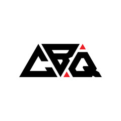 CBQ triangle letter logo design with triangle shape. CBQ triangle logo design monogram. CBQ triangle vector logo template with red color. CBQ triangular logo Simple, Elegant, and Luxurious Logo...