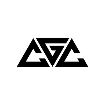 CGC triangle letter logo design with triangle shape. CGC triangle logo design monogram. CGC triangle vector logo template with red color. CGC triangular logo Simple, Elegant, and Luxurious Logo...
