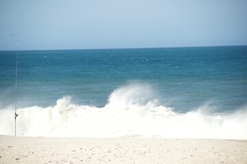 Praia com onda