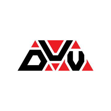 DUV triangle letter logo design with triangle shape. DUV triangle logo design monogram. DUV triangle vector logo template with red color. DUV triangular logo Simple, Elegant, and Luxurious Logo...