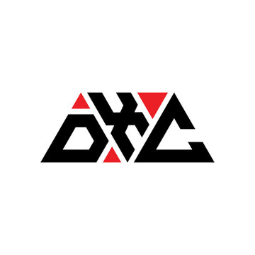 DXC triangle letter logo design with triangle shape. DXC triangle logo design monogram. DXC triangle vector logo template with red color. DXC triangular logo Simple, Elegant, and Luxurious Logo...