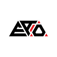 EAO triangle letter logo design with triangle shape. EAO triangle logo design monogEAm. EAO triangle vector logo template with red color. EAO triangular logo Simple, Elegant, and Luxurious Logo...