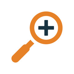 Obraz premium magnify, zoom icon. Glyph style vector EPS.