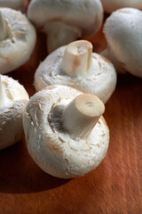 Raw mushrooms