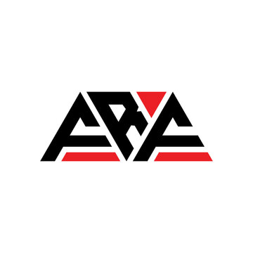 FRF triangle letter logo design with triangle shape. FRF triangle logo design monogram. FRF triangle vector logo template with red color. FRF triangular logo Simple, Elegant, and Luxurious Logo...