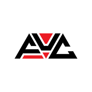 FUC triangle letter logo design with triangle shape. FUC triangle logo design monogram. FUC triangle vector logo template with red color. FUC triangular logo Simple, Elegant, and Luxurious Logo...