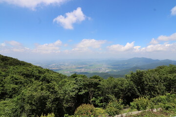 Obraz premium 夏の筑波山の登山