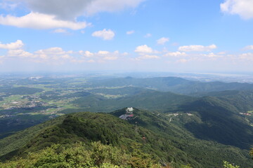 Fototapeta na wymiar 夏の茨城県の筑波山の登山