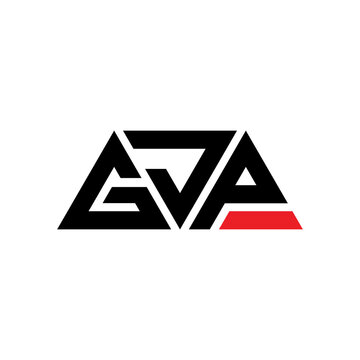GJP triangle letter logo design with triangle shape. GJP triangle logo design monogram. GJP triangle vector logo template with red color. GJP triangular logo Simple, Elegant, and Luxurious Logo...