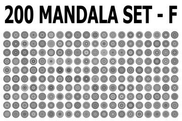 various mandala collections - 200 set yoga pattern
