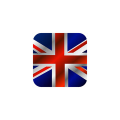 Gradient U.K. flag design vector