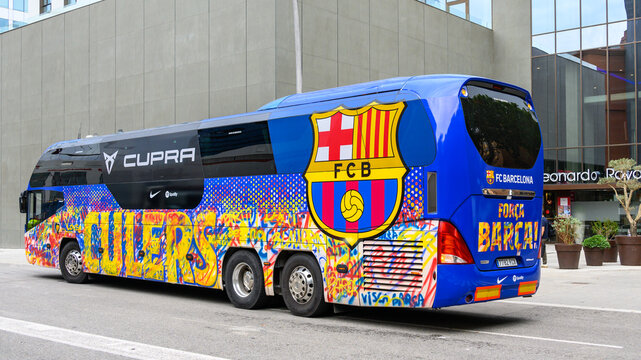 FCB or Football Club Barcelona Bus