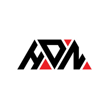 HDN triangle letter logo design with triangle shape. HDN triangle logo design monogram. HDN triangle vector logo template with red color. HDN triangular logo Simple, Elegant, and Luxurious Logo...