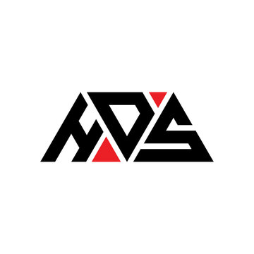 HDS triangle letter logo design with triangle shape. HDS triangle logo design monogram. HDS triangle vector logo template with red color. HDS triangular logo Simple, Elegant, and Luxurious Logo...