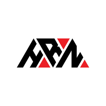 HRN triangle letter logo design with triangle shape. HRN triangle logo design monogram. HRN triangle vector logo template with red color. HRN triangular logo Simple, Elegant, and Luxurious Logo...