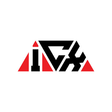 ICX triangle letter logo design with triangle shape. ICX triangle logo design monogram. ICX triangle vector logo template with red color. ICX triangular logo Simple, Elegant, and Luxurious Logo...