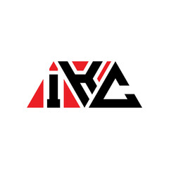 IKC triangle letter logo design with triangle shape. IKC triangle logo design monogram. IKC triangle vector logo template with red color. IKC triangular logo Simple, Elegant, and Luxurious Logo...