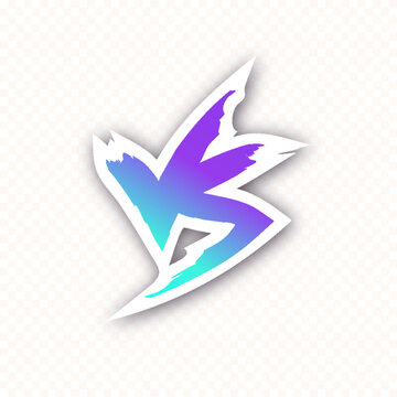 Versus icon modern gradient style isolated on transparent background for match game, announcement of two fighters, battle, sport, competition, contest. VS symbol. Vector 10 eps