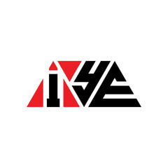 IYE triangle letter logo design with triangle shape. IYE triangle logo design monogram. IYE triangle vector logo template with red color. IYE triangular logo Simple, Elegant, and Luxurious Logo...