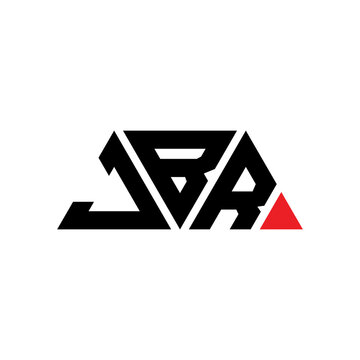JBR triangle letter logo design with triangle shape. JBR triangle logo design monogram. JBR triangle vector logo template with red color. JBR triangular logo Simple, Elegant, and Luxurious Logo...