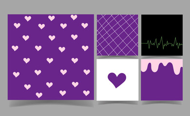 purple memo notes Template for Greeting Scrap booking Card Design. abstract background. wallpaper wrapping paper.