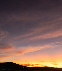 Fototapeta premium sunset in the mountains