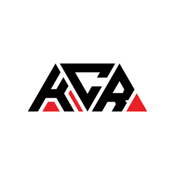 KCR triangle letter logo design with triangle shape. KCR triangle logo design monogram. KCR triangle vector logo template with red color. KCR triangular logo Simple, Elegant, and Luxurious Logo...