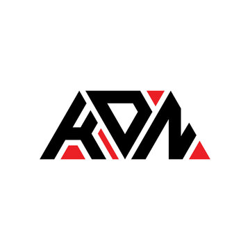 KDN triangle letter logo design with triangle shape. KDN triangle logo design monogram. KDN triangle vector logo template with red color. KDN triangular logo Simple, Elegant, and Luxurious Logo...