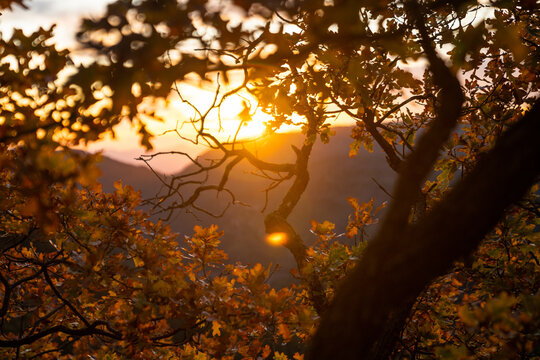 Mingus Mountain Sunset Near Jerome Ghost Town