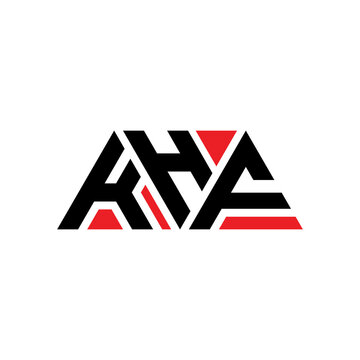 KHF triangle letter logo design with triangle shape. KHF triangle logo design monogram. KHF triangle vector logo template with red color. KHF triangular logo Simple, Elegant, and Luxurious Logo...