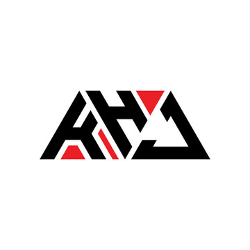 KHJ triangle letter logo design with triangle shape. KHJ triangle logo design monogram. KHJ triangle vector logo template with red color. KHJ triangular logo Simple, Elegant, and Luxurious Logo...