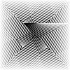 Abstract halftone lines background, geometric dynamic pattern, vector modern design texture.