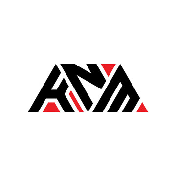 KNM triangle letter logo design with triangle shape. KNM triangle logo design monogram. KNM triangle vector logo template with red color. KNM triangular logo Simple, Elegant, and Luxurious Logo...