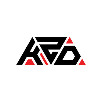 KZD triangle letter logo design with triangle shape. KZD triangle logo design monogram. KZD triangle vector logo template with red color. KZD triangular logo Simple, Elegant, and Luxurious Logo...