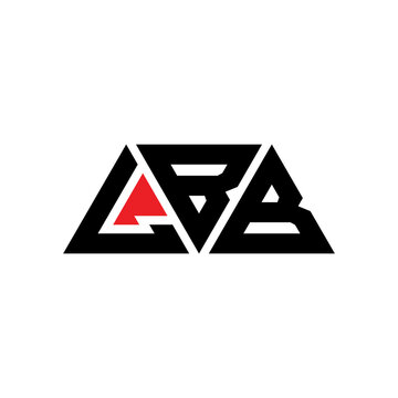 LBB triangle letter logo design with triangle shape. LBB triangle logo design monogram. LBB triangle vector logo template with red color. LBB triangular logo Simple, Elegant, and Luxurious Logo...