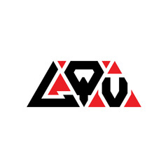 LQV triangle letter logo design with triangle shape. LQV triangle logo design monogram. LQV triangle vector logo template with red color. LQV triangular logo Simple, Elegant, and Luxurious Logo...