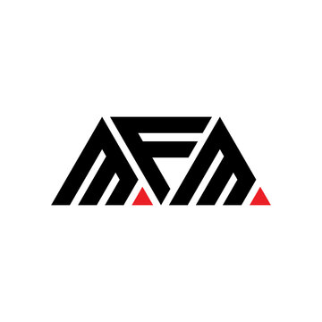 MFM triangle letter logo design with triangle shape. MFM triangle logo design monogram. MFM triangle vector logo template with red color. MFM triangular logo Simple, Elegant, and Luxurious Logo...
