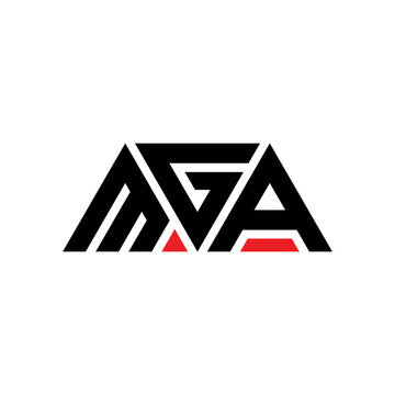 MGA triangle letter logo design with triangle shape. MGA triangle logo design monogram. MGA triangle vector logo template with red color. MGA triangular logo Simple, Elegant, and Luxurious Logo...