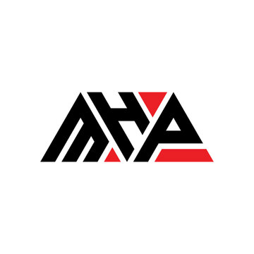 MHP triangle letter logo design with triangle shape. MHP triangle logo design monogram. MHP triangle vector logo template with red color. MHP triangular logo Simple, Elegant, and Luxurious Logo...