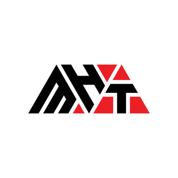 MHT triangle letter logo design with triangle shape. MHT triangle logo design monogram. MHT triangle vector logo template with red color. MHT triangular logo Simple, Elegant, and Luxurious Logo...