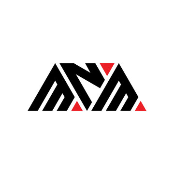 MNM triangle letter logo design with triangle shape. MNM triangle logo design monogram. MNM triangle vector logo template with red color. MNM triangular logo Simple, Elegant, and Luxurious Logo...