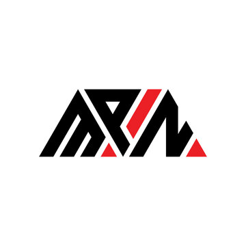 MPN triangle letter logo design with triangle shape. MPN triangle logo design monogram. MPN triangle vector logo template with red color. MPN triangular logo Simple, Elegant, and Luxurious Logo...