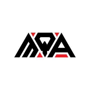 MQA triangle letter logo design with triangle shape. MQA triangle logo design monogram. MQA triangle vector logo template with red color. MQA triangular logo Simple, Elegant, and Luxurious Logo...