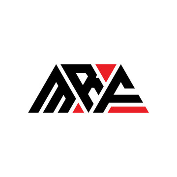MRF triangle letter logo design with triangle shape. MRF triangle logo design monogram. MRF triangle vector logo template with red color. MRF triangular logo Simple, Elegant, and Luxurious Logo...